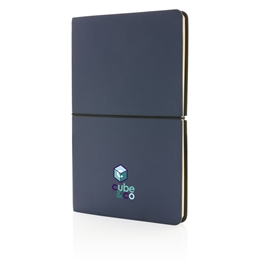 Moderne luksus softcover A5 notesbog, marineblå